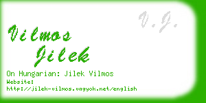 vilmos jilek business card